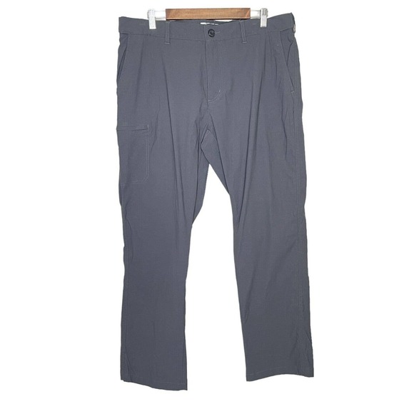 LB Tech 38X32 Mens Gray Classic Fit Flat Front Straight Leg Cargo Pants - Picture 1 of 8